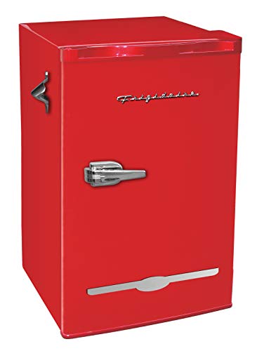 Frigidaire Retro Bar Fridge Refrigerator with Side Bottle Opener