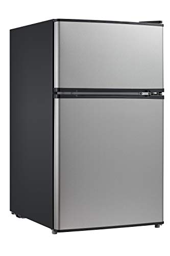 Midea WHD-113FSS1 compact refrigerator, 3.1 cu ft, Stainless Steel