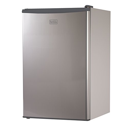 BLACK+DECKER BCRK43V Compact Refrigerator Energy Star Single Door Mini Fridge with Freezer, 4.3 Cubic Ft, VCM