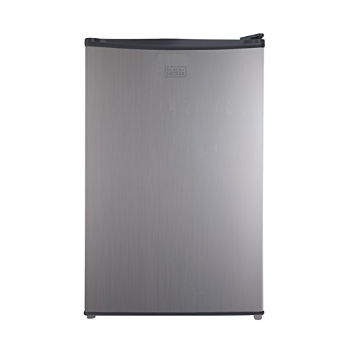 BLACK+DECKER BCRK43V Compact Refrigerator Energy Star Single Door Mini Fridge with Freezer, 4.3 Cubic Ft, VCM