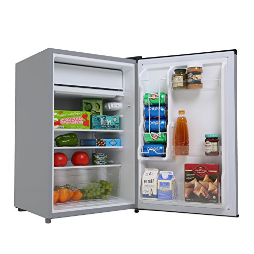 BLACK+DECKER BCRK43V Compact Refrigerator Energy Star Single Door Mini Fridge with Freezer, 4.3 Cubic Ft, VCM