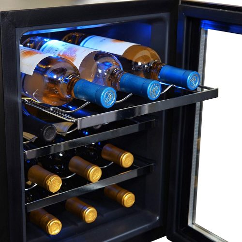 New Air 12-Bottle Wine Cooler - Shelves