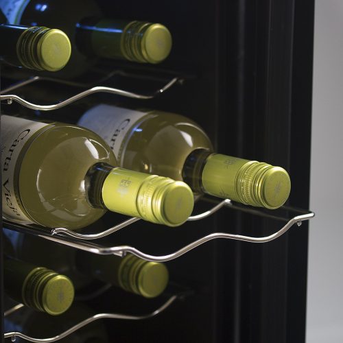 Westinghouse 6-Bottle Thermal Electric Wine Cellar -- Chrome shelves