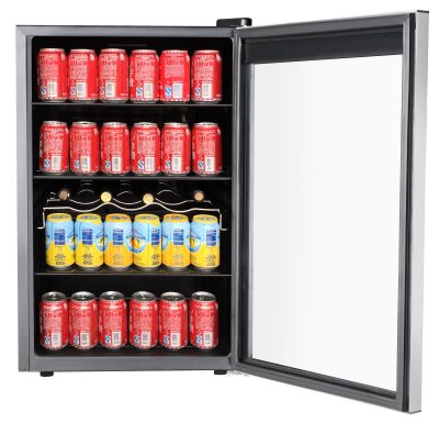 RCA 110-Can and 4-Bottle Beverage Refrigerator