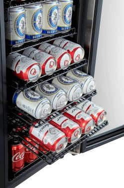 Phiestina 106-Can Beverage Refrigerator -- Shelves